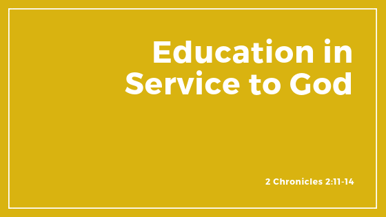 Education in Service to God