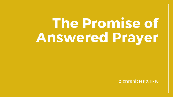 The Promise of Answered Prayer